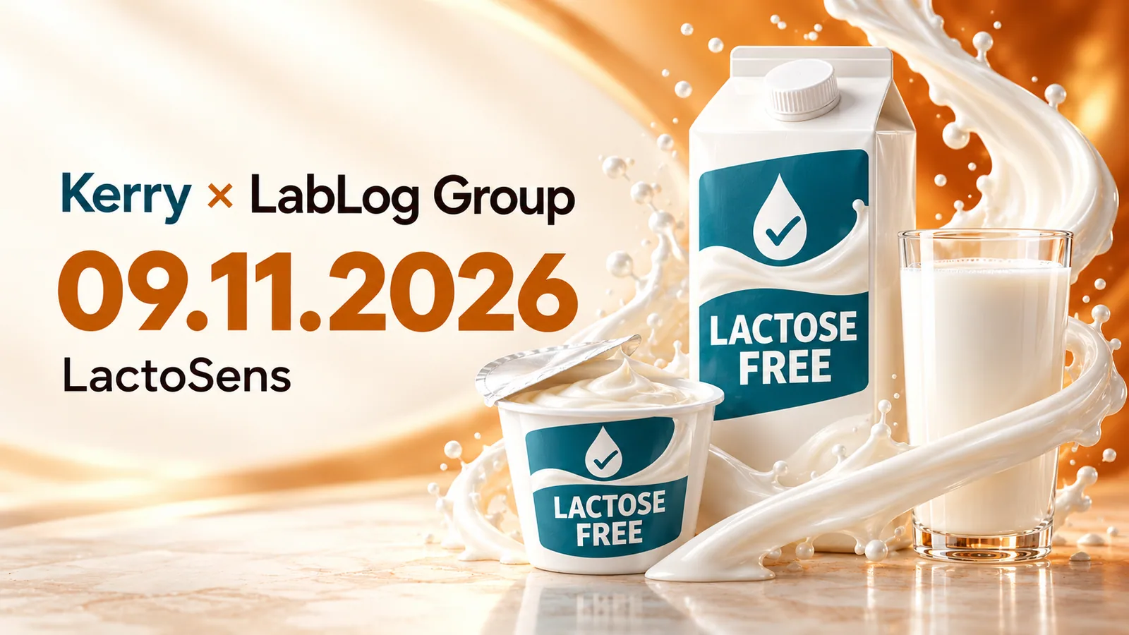 Kerry and LabLog Group training on 9 November 2026: Lactose Free milk and yogurt, LactoSens lactose testing